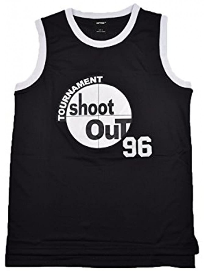 AIFFEE Men's Basketball Jersey 96 Tournament Shootout Jersey Size S-XXXL Black Color