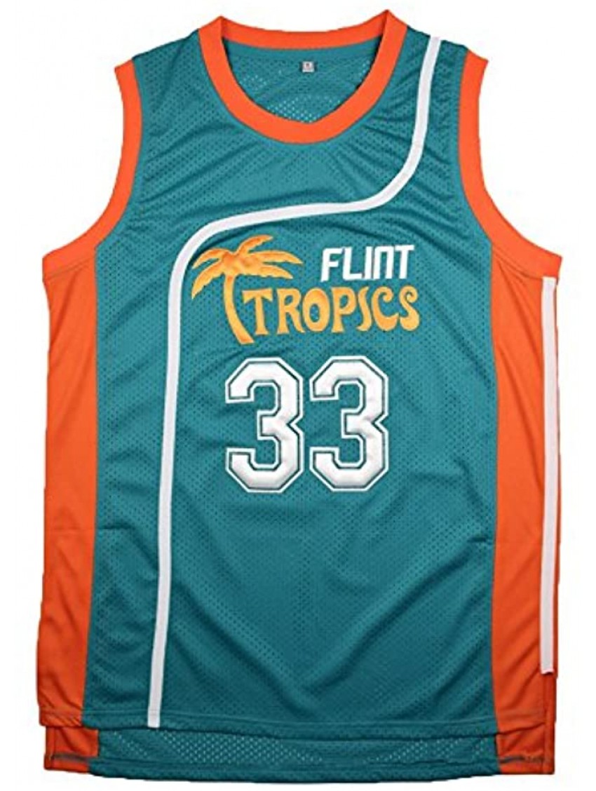 AIFFEE Moon 33" Flint Tropics Basketball Jersey S-XXXL Green 90S Hip Hop Clothing Party Stitched Letters Numbers