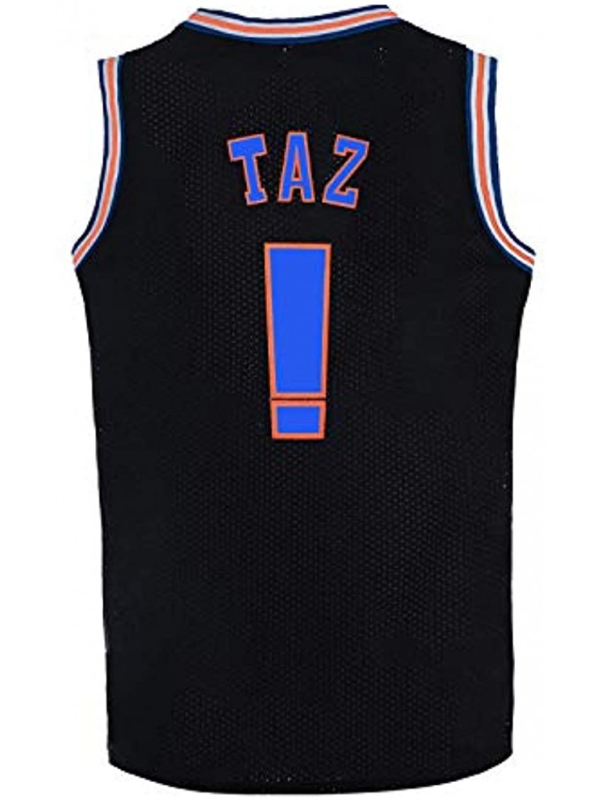 BOROLIN Mens Basketball Jersey TAZ Moive Space Sports Shirts 90s Hiphop Party Clothing