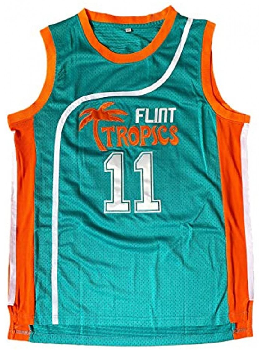 BOROLIN Mens Flint Tropics Movie #11 Monix Basketball Jersey
