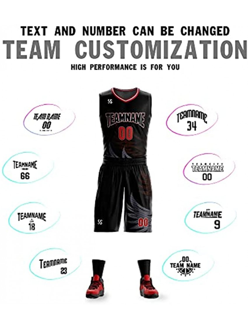 Custom Athletic Basketball Jersey Printed Personalized Sportswear with Name and Number for Men Women Boy