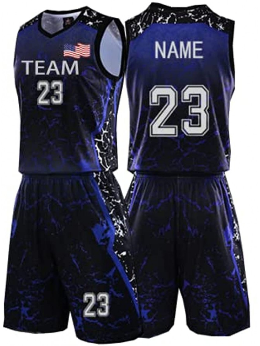 Custom Basketball Jersey for Boys&Men with Name Number Team Logo
