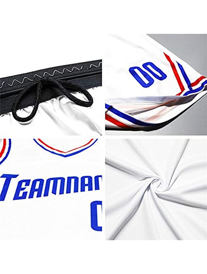 Custom Men Basketball Jersey Set 90s Hip Hop Sportswear Personalized Print Name Number Big Size