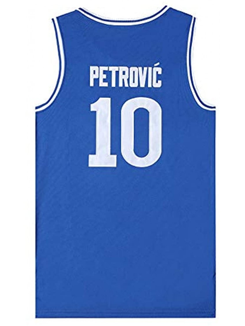 Custom Men's #10 Petrovic Embroidery Outdoor Casual Movie Jersey