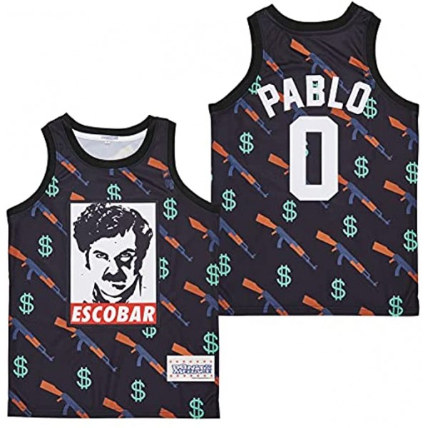 DON'T BE A MENACE Pablo Escobar #0 Men's Sports Sleeveless Basketball Jersey