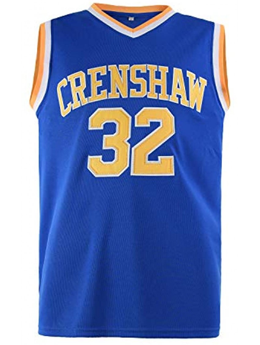 Lduk CL Mens Crenshaw 32# Wright Basketball Jersey for Adult High School Love and Basketball Movie Jersey S-XXL