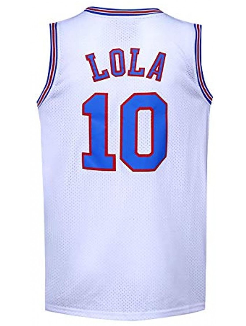 Men's Basketball Jersey #10 Lola Space Movie Sports Shirts 90s Hiphop Party Clothing