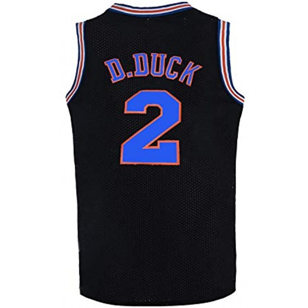 Mens Basketball Jersey #2 D Duck 90s Moive Space Shirts 90s Hiphop Party Clothing