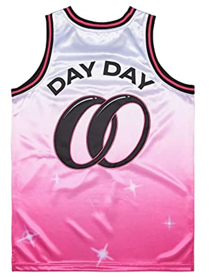 Men's Next Friday Pinky's Record Movie 90s Hip Hop Stitched Sports Fan Basketball Jersey Clothing for Party Pink