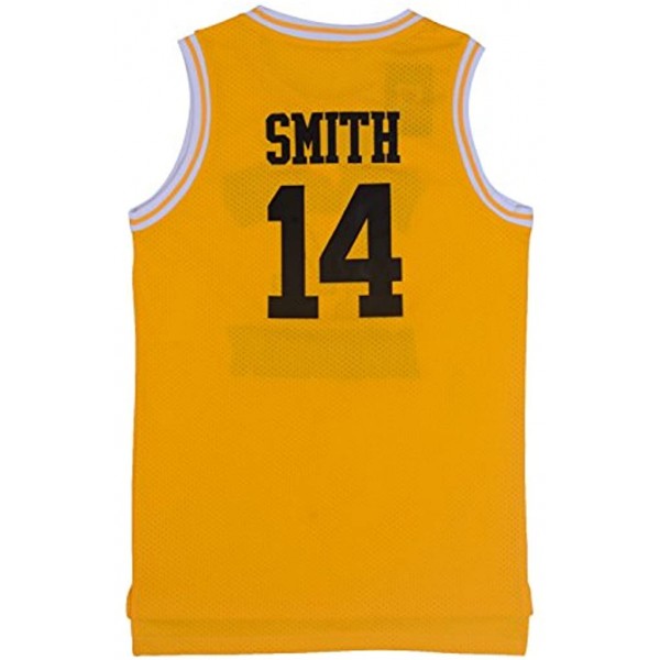 Smith #14 Bel Air Academy Yellow Basketball Jersey S-XXXL 90S Hip Hop Clothing for Party