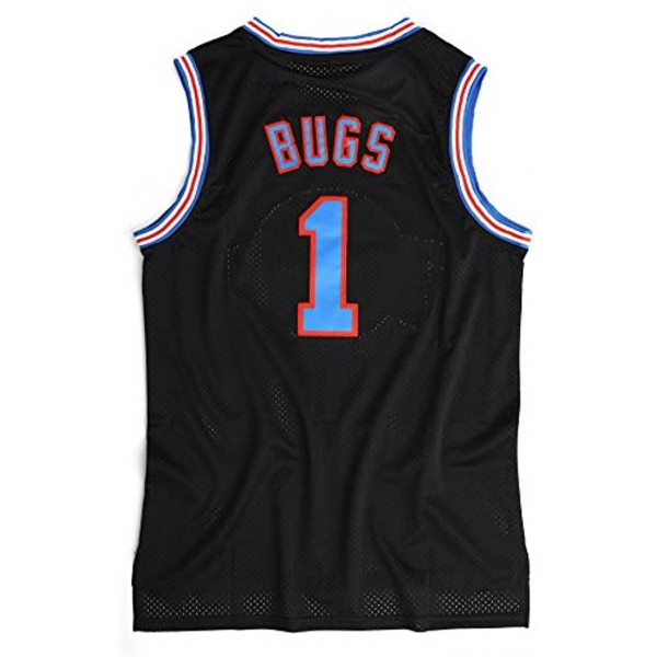 WELTLE Men's Basketball Jersey 90s Bugs Space Movie Jersey Hip Hop Clothing for Party Halloween Costumes