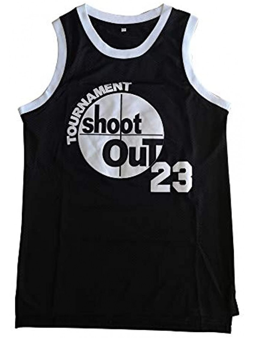 ZYY Mens Motaw 23 Tournament Shootout Basketball Jersey Stitched Movie Jersey Sport Shirts Black S-3XL