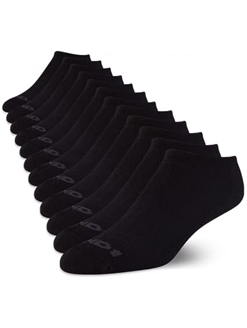 AND1 Men's Athletic Arch Compression Cushion Comfort Low Cut Socks 12 Pack