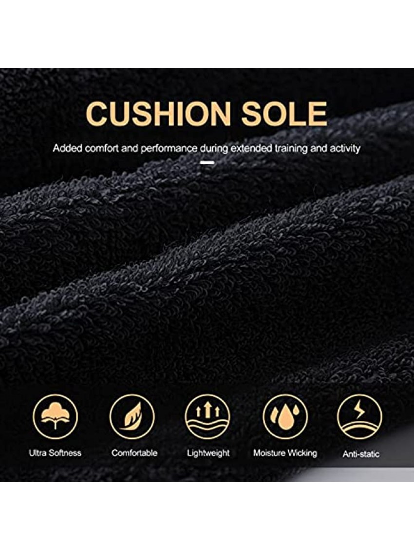CelerSport Ankle Athletic Running Socks Low Cut Sports Tab Socks for Men and Women 6 Pairs