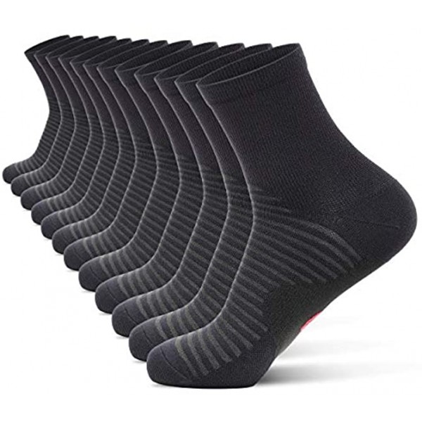 Compression Running Ankle Socks for Men and Women 6 Pairs Quarter Athletic Socks for Running Cycling Golf Work