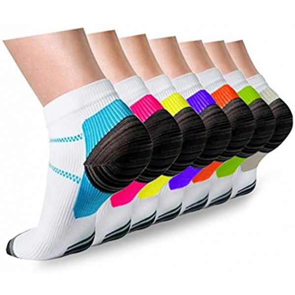 Compression Socks Plantar Fasciitis for Women Men 8-15 mmHg Best for Athletic,Support,Flight Travel,Nurses,Hiking