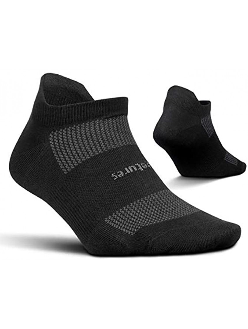 Feetures High Performance Ultra Light No Show Tab Solid- Running Socks for Men & Women Athletic Ankle Sock Moisture Wicking