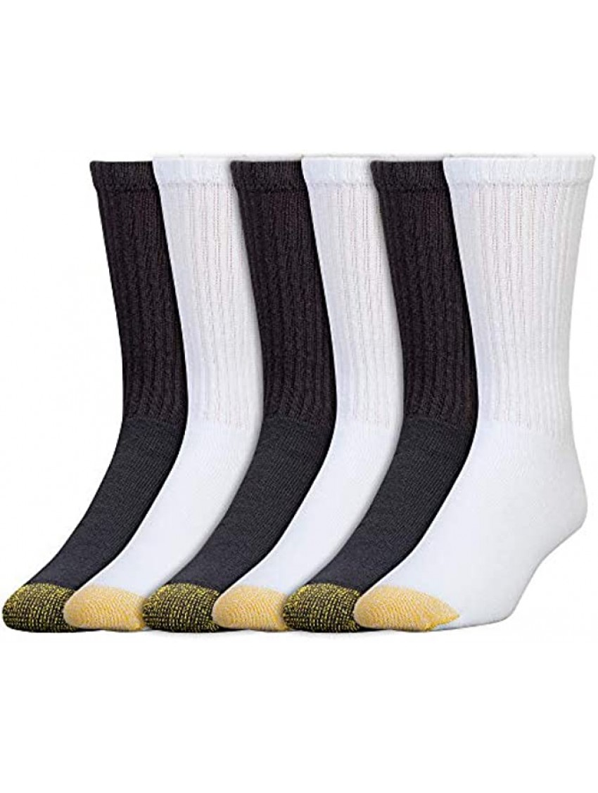 Gold Toe Men's 656s Cotton Crew Athletic Socks Multipairs