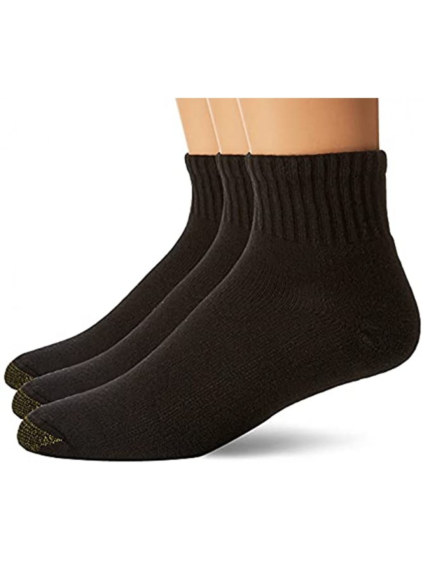 Gold Toe mens Ultra Tec Performance Quarter Socks 3-pairs