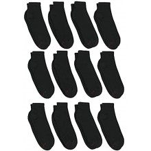 Hanes Men's FreshIQ Odor Protection With Cushioned Foot Bottom Ankle Socks 12-Pack
