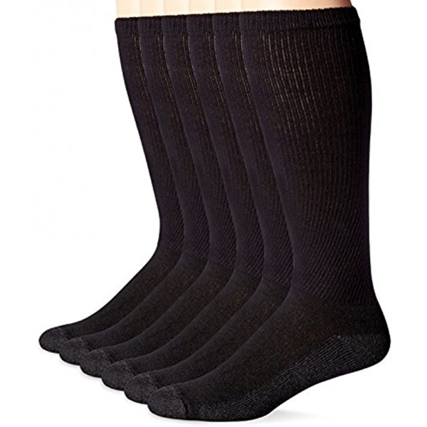 Hanes mens Hanes Men's Performance Crew Socks 6-pair Pack