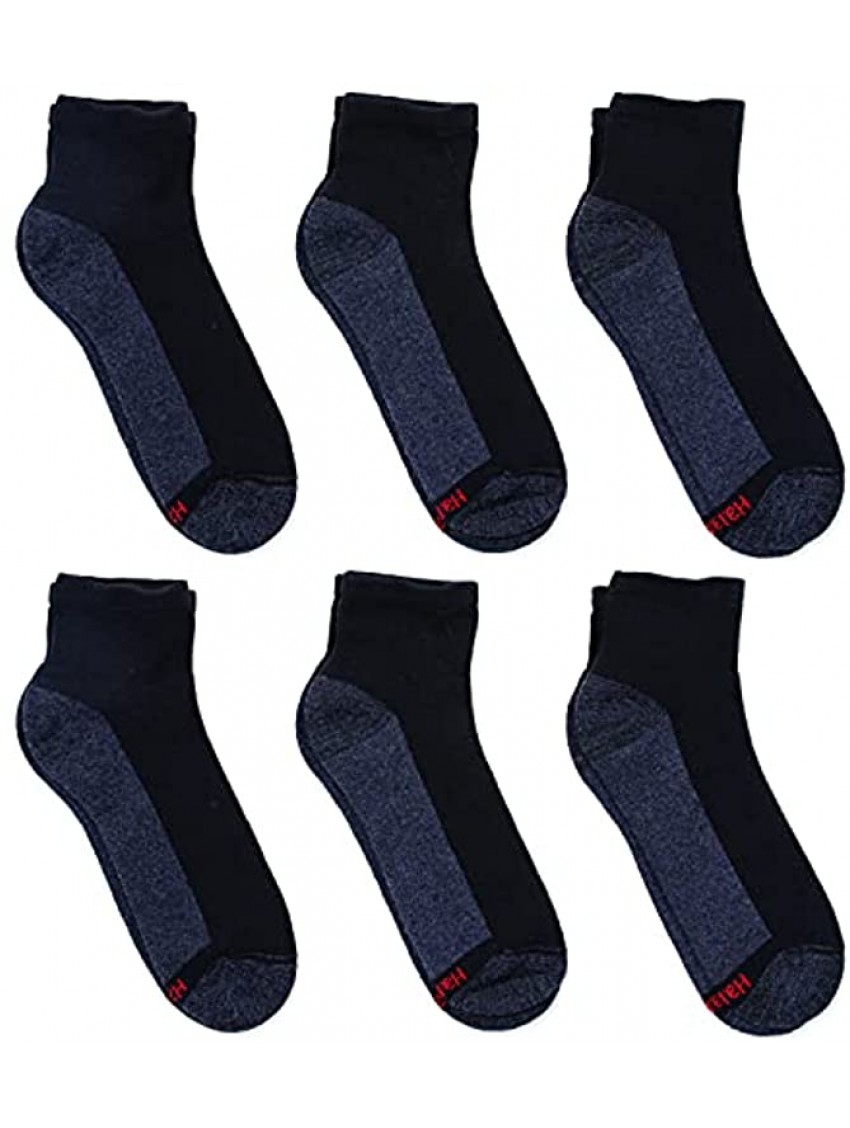 Hanes Men's Max Cushion Ankle Socks 6-Pair Pack