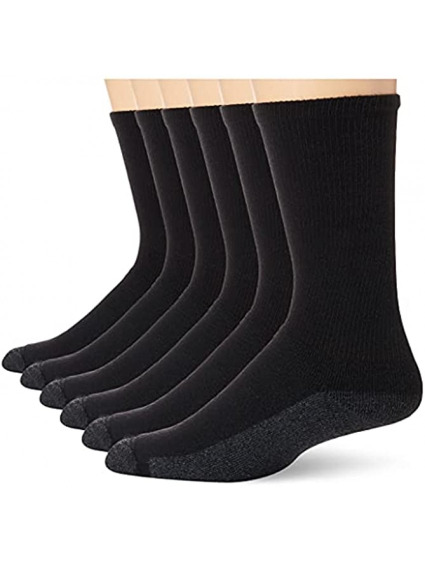 Hanes Men's Max Cushion Crew Socks 6-Pair Pack