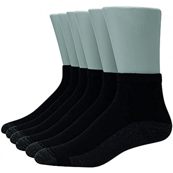 Hanes Ultimate mens Ultra Cushion Freshiq Odor Control With Wicking Ankle Socks 6-pair Pack