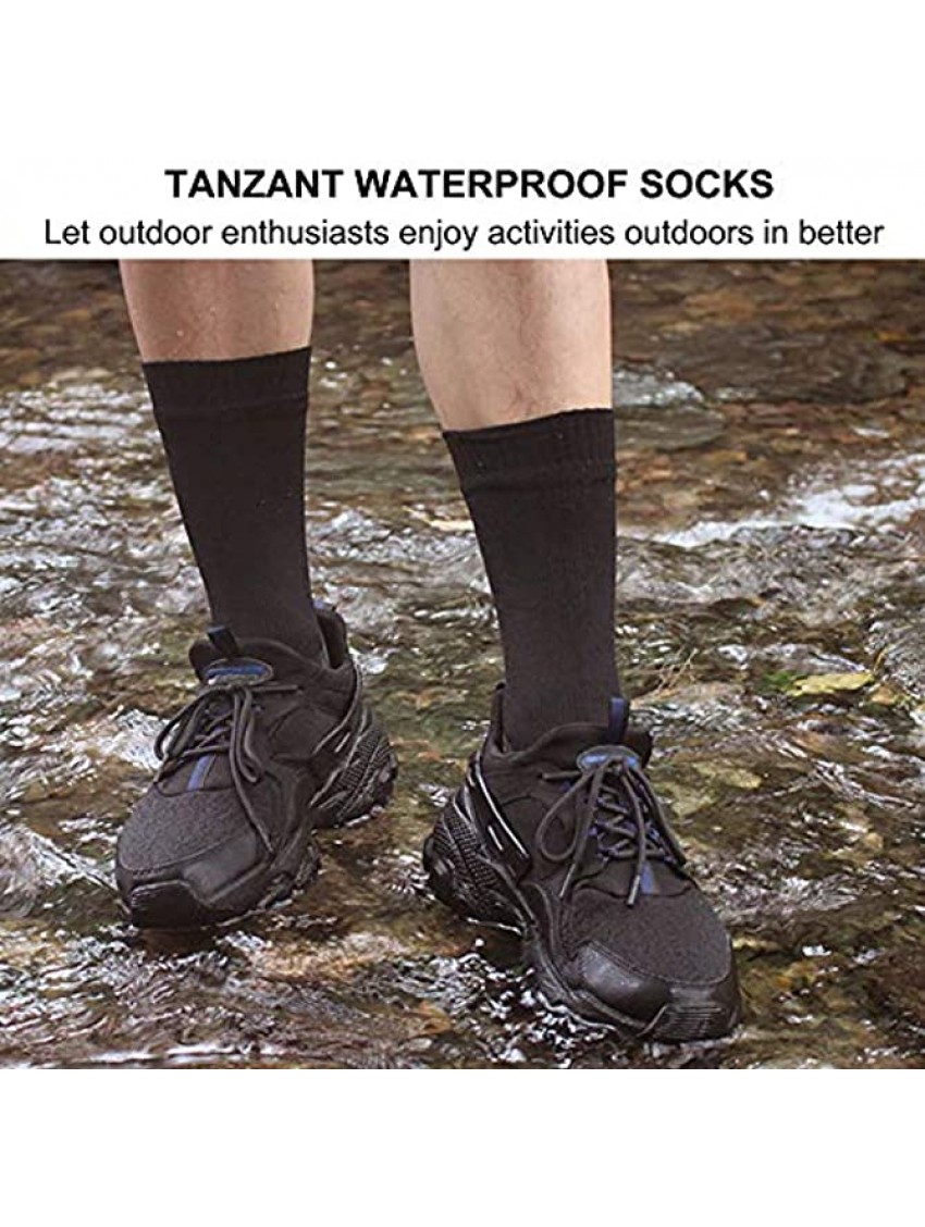 TANZANT 100%Waterproof socks Hiking Cycling Fishing Kayaking Unisex Novelty Sport Socks Large size 1 Pair