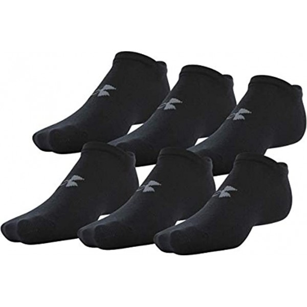 Under Armour Adult Essential Lite No Show Socks 6 Pairs
