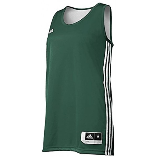 Adidas Womens Reversible Basketball Practice Jersey XS Dark Green White