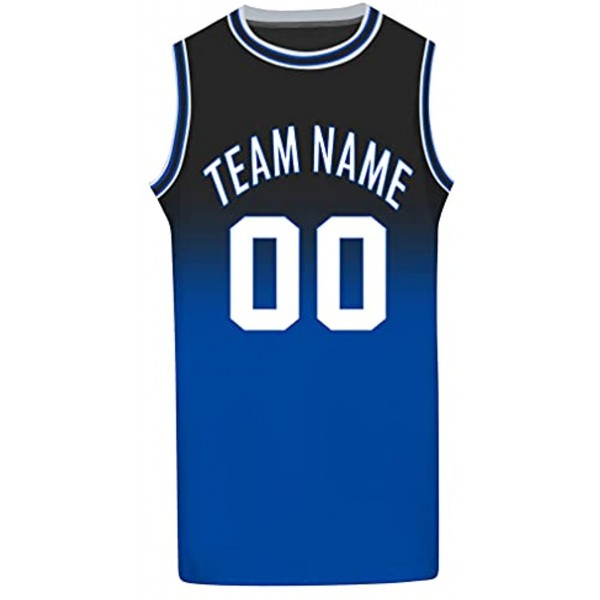 Custom Color Crash Gradient Basketball Jersey for Men Women Youth Design Your Own Stitched Printed Letters and Numbers