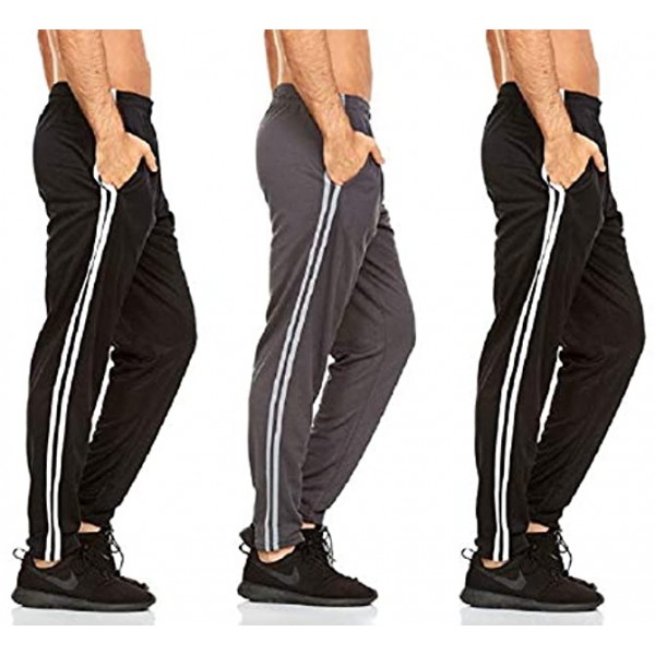 DARESAY Mens Active Pants with Pockets – Athletic Workout Joggers Multi Pack