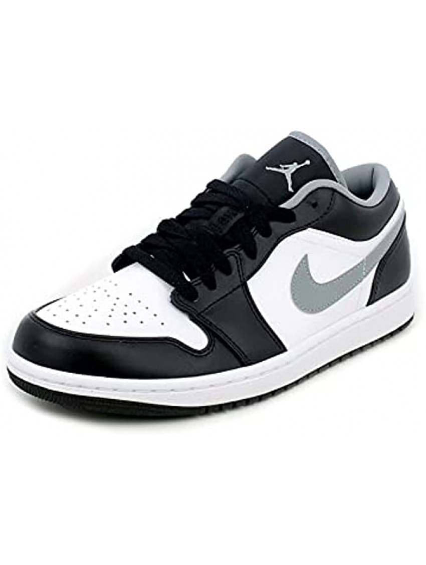 Nike Men's Air Jordan 1 Low Black Particle Grey Black Particle Grey White 10.5