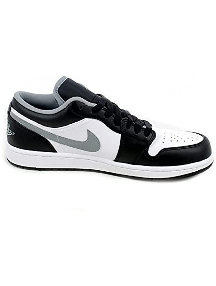 Nike Men's Air Jordan 1 Low Black Particle Grey Black Particle Grey White 10.5