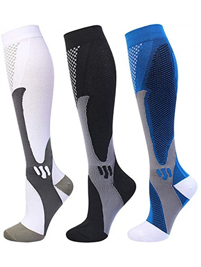 Compression Socks for Men Women 20-30 mmHg Medical Compression Socks for Sports Nurses Athletic Socks