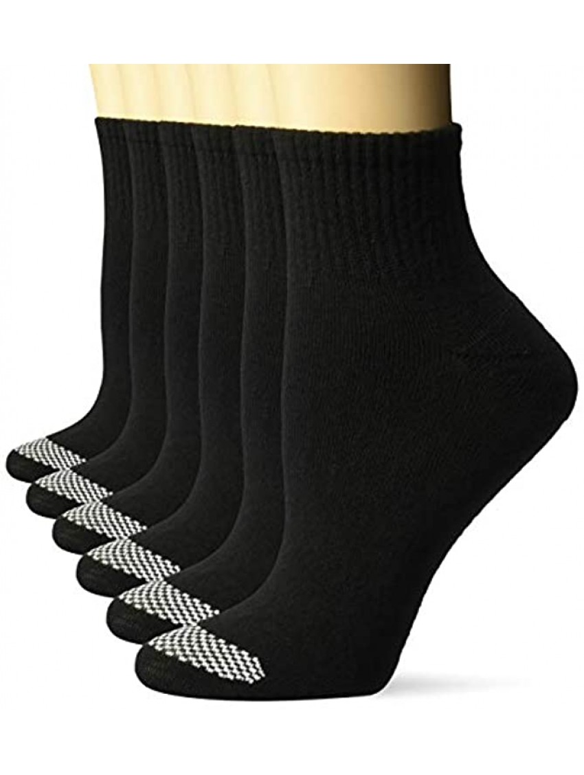 Hanes Womens Cool Comfort Toe Support Ankle Socks 6-pair Pack