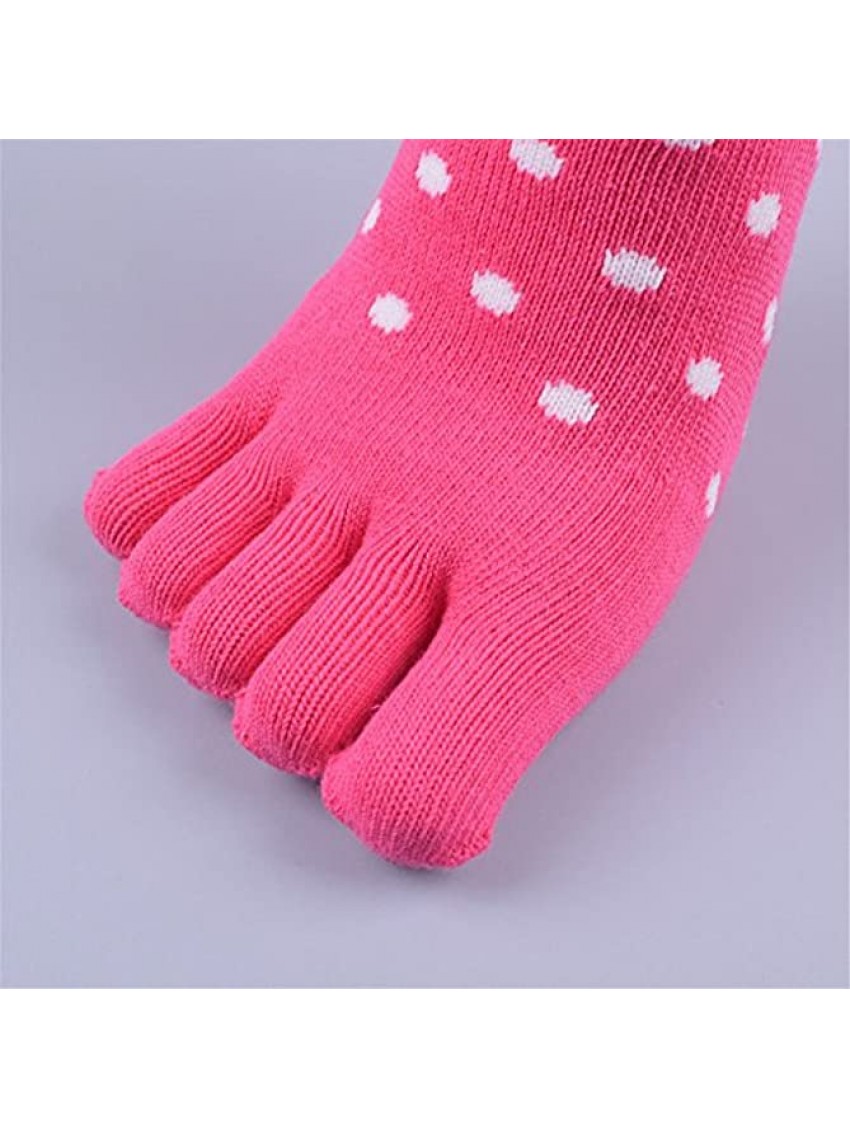 HONOW Women's Low Cut Toe Socks Ankle Cotton Running SocksPack of 5 6