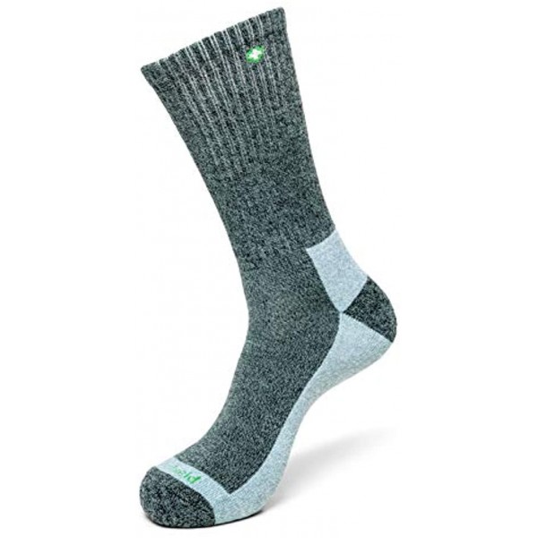 Insect Shield Lightweight Hiking Walking Socks Stretchy and Comfortable Crew Socks with Padding Tick & Bug Protection