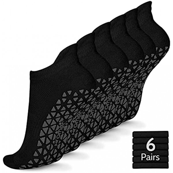 Non Slip Yoga Socks with Grips for Pilates Ballet Barre Barefoot Hospital Anti Skid Socks for Women and Men