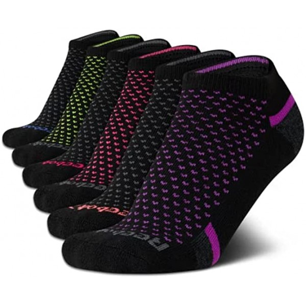 Reebok Women’s Athletic Socks – Performance Cushioned Low Cut Socks 6 Pack
