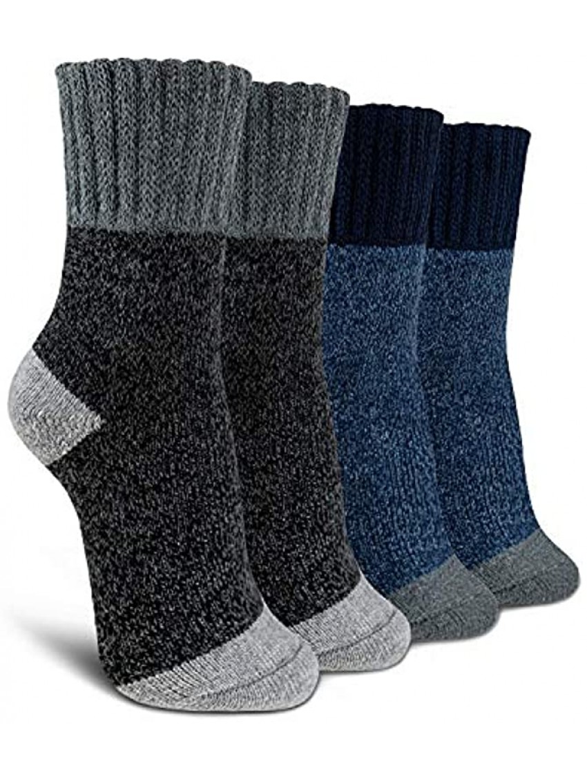 Time May Tell Womens Merino Wool Socks Thick Knit Warm Cushion Wool-Socks-for-Women 2 3 Pack