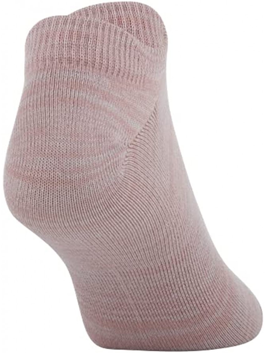 Under Armour Women's Essential 2.0 Lightweight No Show Socks 6-Pairs Pink Clay Assorted Medium