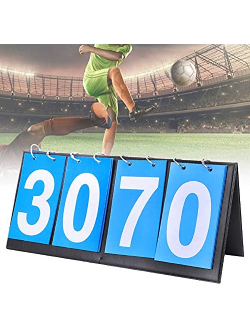 CUTULAMO Sports Scoreboard Bright Color Plates Score Keeper Clear Handwriting Blue for Swimming for Badminton