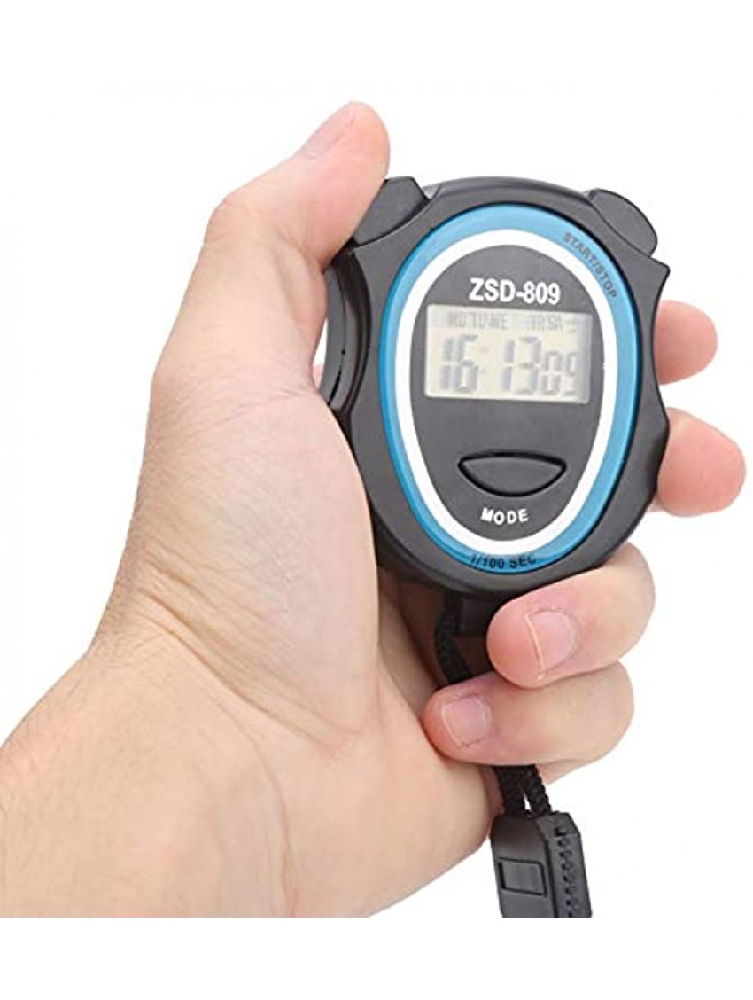 DJDK Stopwatch Timer Running,Multi‑Function 0.1s Sports Chronograph Electronic Digital Stopwatch Timer for Running Teaching