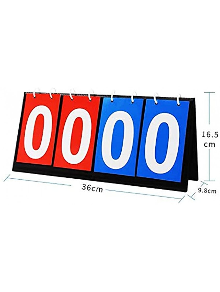 erduoduo Scoreboard，Volleyball Basketball Table Tennis Sports Score Flip Scoreboard4-Digital
