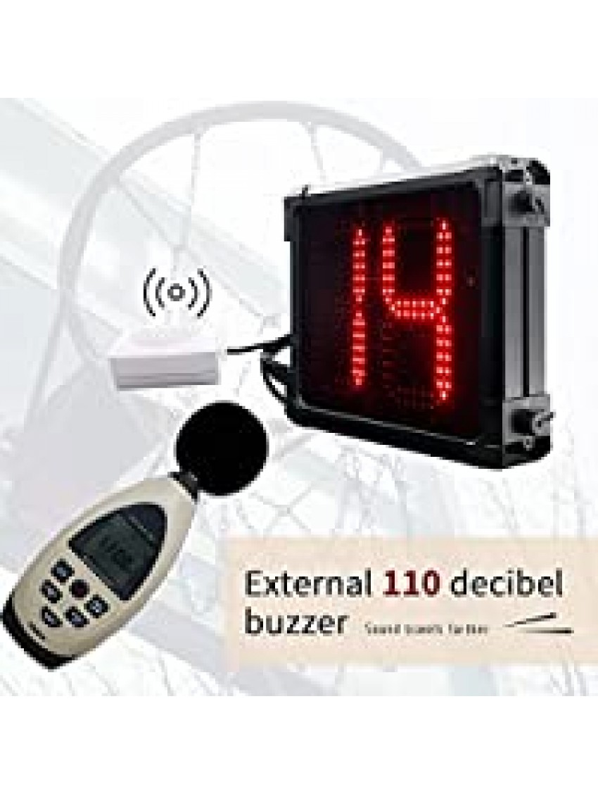 GAN XIN LED Shot Clock Programmable 14 24 30 Seconds Countdown for Basketball Game GO2D-8R