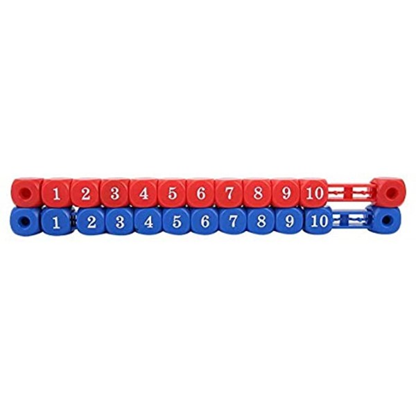 Vbestlife 2 PCS Blue and Red Mini Multi-Function Billiards Scoring Device Scoreboard Multi-Function Table Scoring Strip