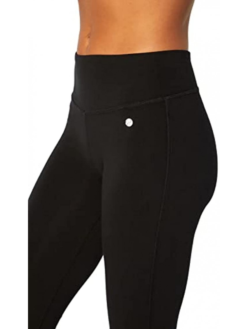 Bally Total Fitness womens High Rise Tummy Control Bootleg Pant