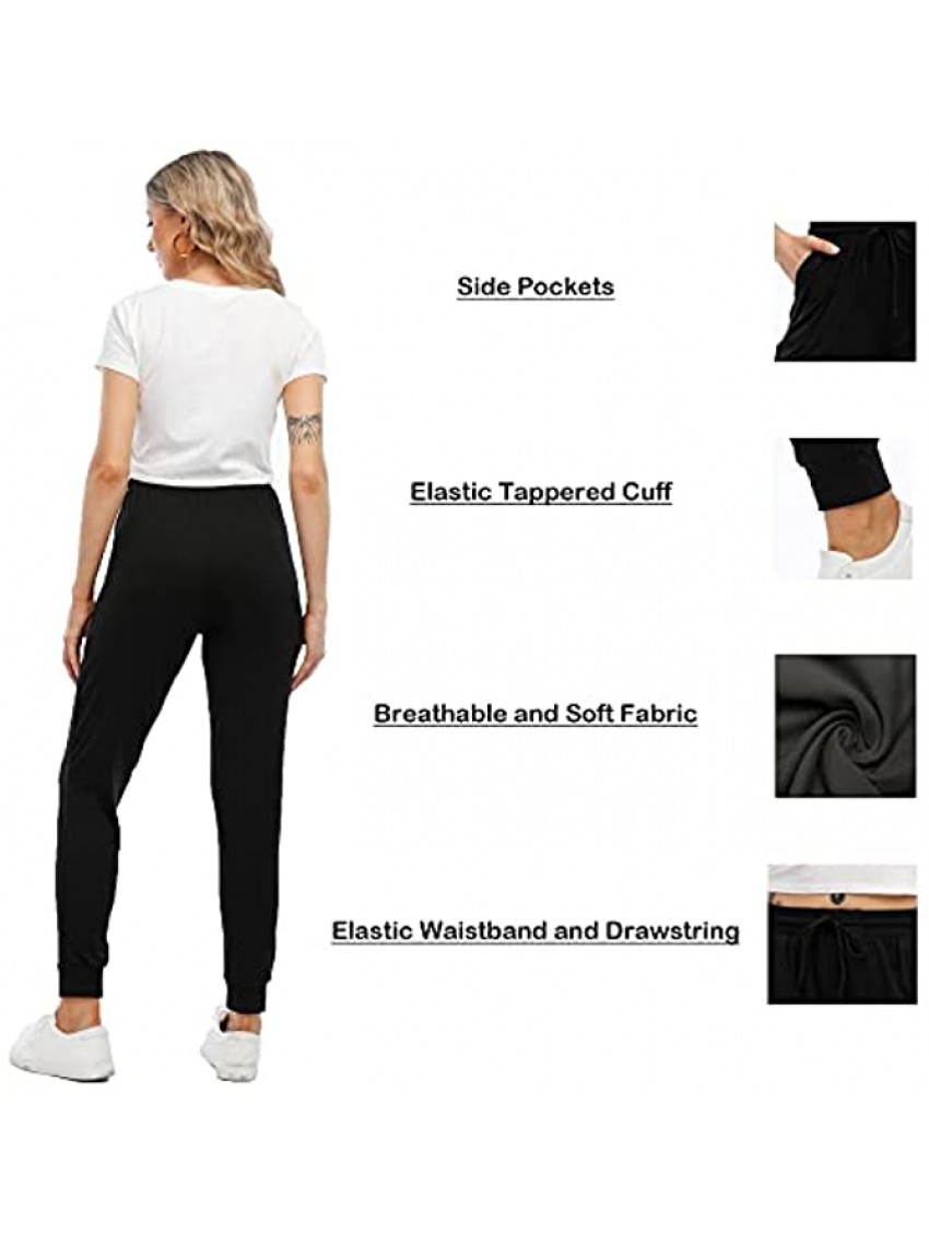 MCPORO Womens Joggers with Pockets & Drawstring-Sweatpants for Women Workout Running Yoga Lounge Pants